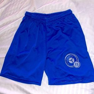 Blue shorts